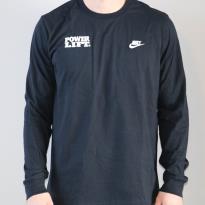 Nike Club Long Sleeve T-Shirt - Black | Power Lift